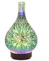 3D Glass Aroma Diffuser Colorful Lamp Humidifier Night Light