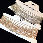 Luxury Rhinestone Choker Crystal Maxi Statement Necklace 2024 Multilayer Wedding Chokers Necklace Fashion Jewelry Accessories