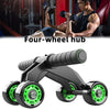 Four Wheeled Abdominal Wheel Ab Roller Non-slip Arm Waist Exercise Core Workout Muscles Training Body Building Fitness Equipment