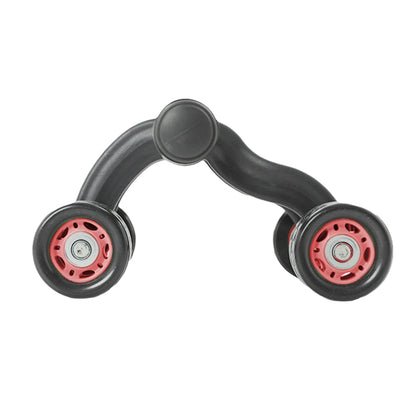 Four Wheeled Abdominal Wheel Ab Roller Non-slip Arm Waist Exercise Core Workout Muscles Training Body Building Fitness Equipment