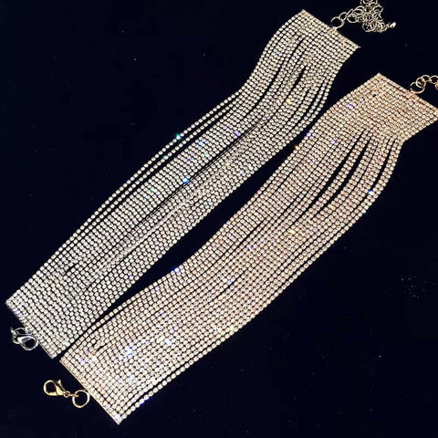 Luxury Rhinestone Choker Crystal Maxi Statement Necklace 2024 Multilayer Wedding Chokers Necklace Fashion Jewelry Accessories